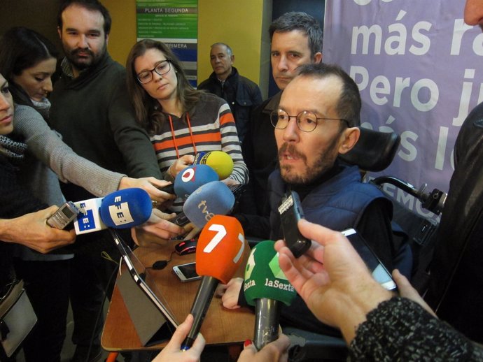 El secretario de Organización Estatal de Podemos, Pablo Echenique
