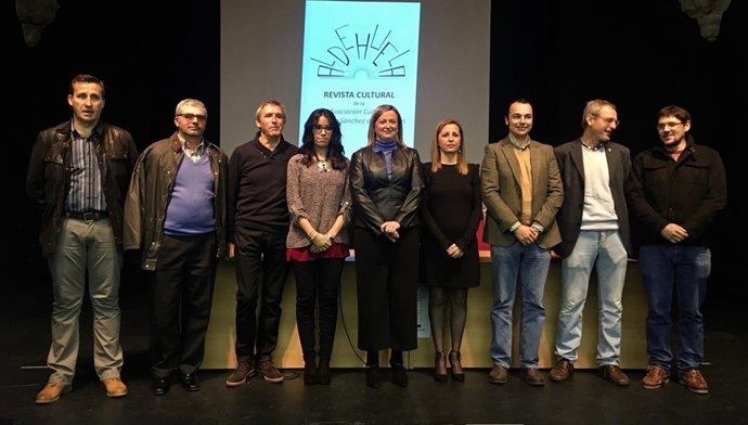 Blanca Martín en la presentación del número 200 de Aldehuela