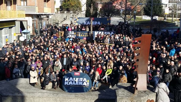 Acto de Kalera kalera en Usurbil.