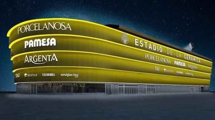 Proyección del futuro nuevo estadio del Villareal