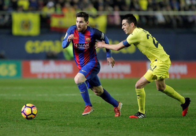 Messi y Bruno en el Villarreal - Barcelona