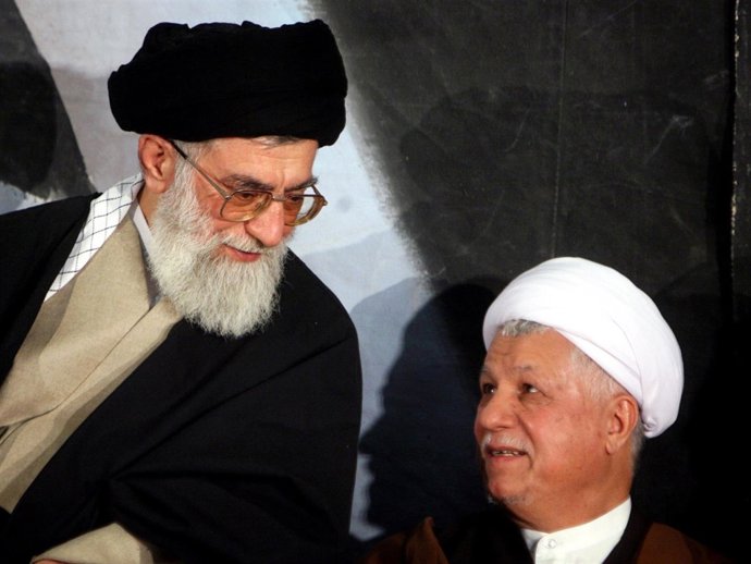 Alí Jamenei y Akbar Hashemi Rafsanyani