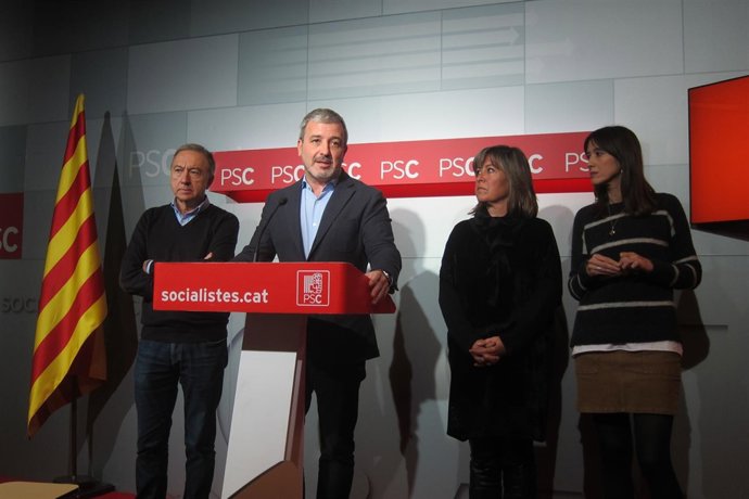 Antoni Poveda, Jaume Collboni, Núria Marín, Núria Parlon (PSC)