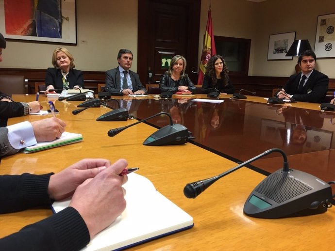 Reunión del PSOE y consumidores en el Congreso