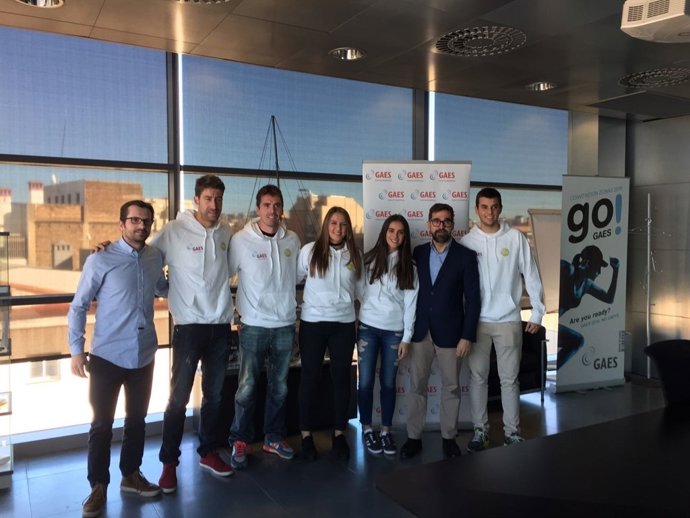 Equipo de pádel patrocinado por GAES