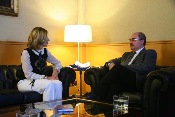 Mar Vaquero y Javier Lambán hablan sobre la Conferencia de Presidentes.