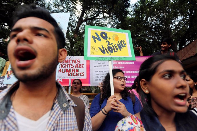Protesta contra violaciones en India