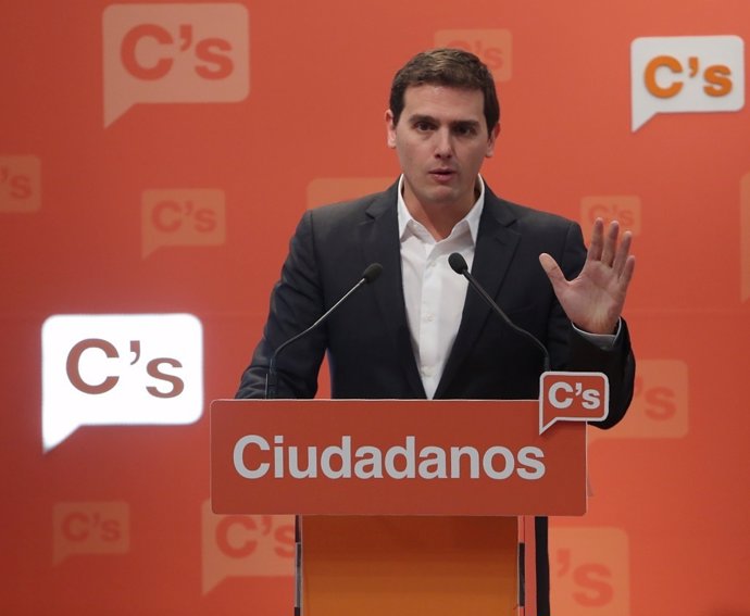 Albert Rivera en rueda de prensa