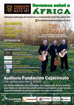 Cartel del concierto benéfico del trío 'Eldorado'