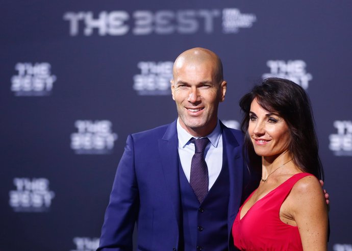 Zidane y su mujer en los premios The Best