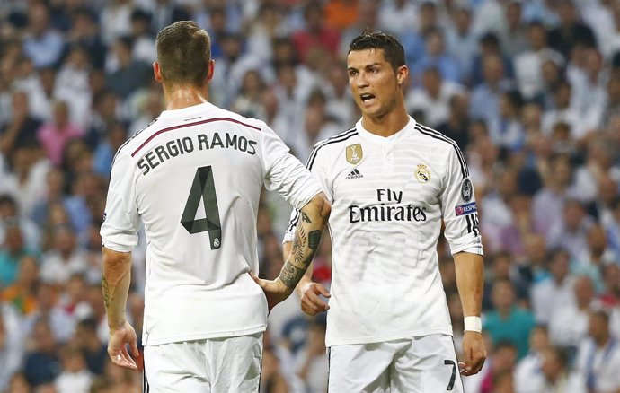 Cristiano y Ramos con el Real Madrid