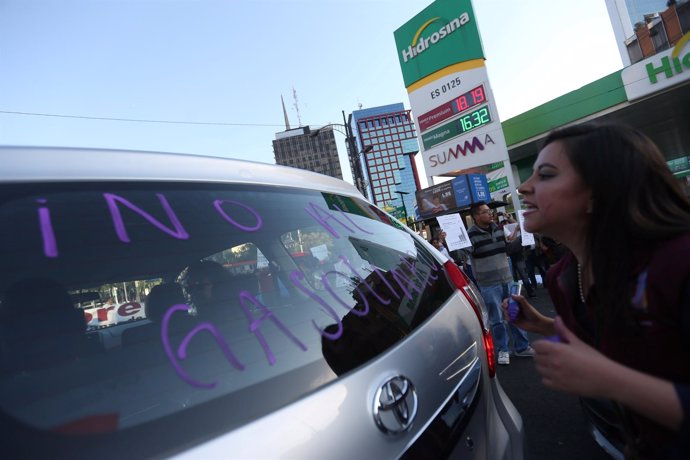 Protestas por el 'gasolinazo' en México