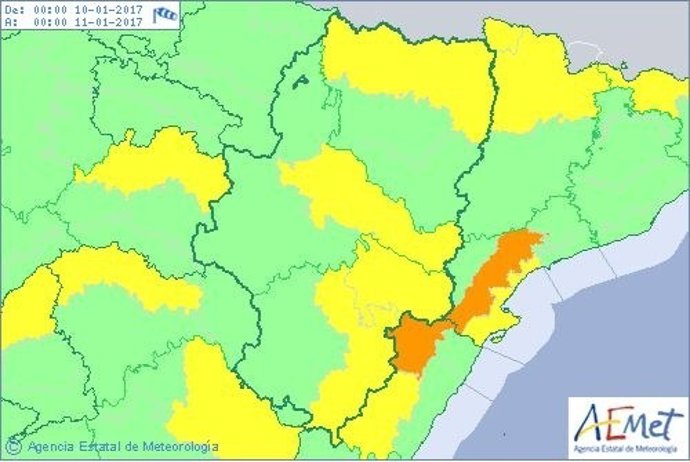 Aviso amarillo por viento
