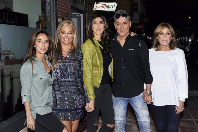 María Patiño, Belén Esteban, Paz Padilla, Kiko Hernández y Mila Ximénez