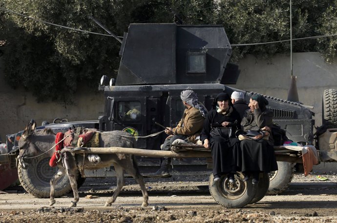 Desplazados en Mosul