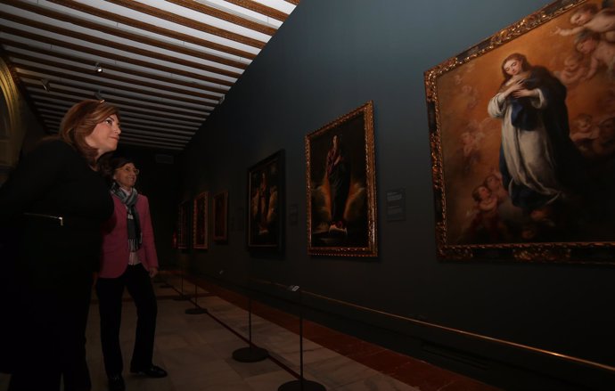 Susana Díaz visita la exposición 'Velázquez. Murillo. Sevilla'
