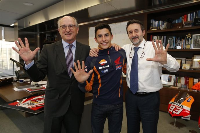 Visita de Marc Márquez a la sede de Marc Márquez