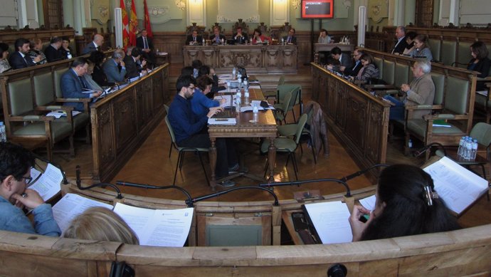 Pleno municipal de Valladolid en enero de 2017