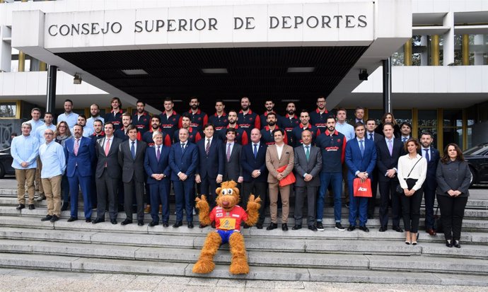 Despedida de los Hispanos de balonmano en el CSD