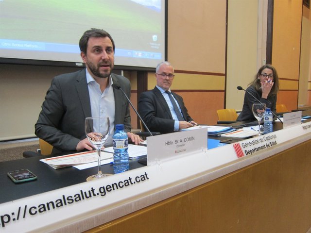 El conseller A.Comín, en el balance de trasplantes