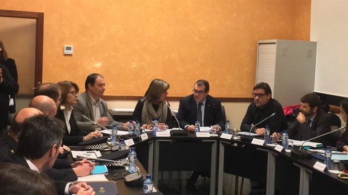 Junta Local de Seguridad de L'Hospitalet de Llobregat: Núria Marín y Jordi Jané