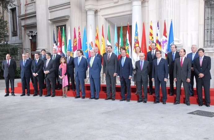 Foto de familia de la V Conferencia de Presidentes