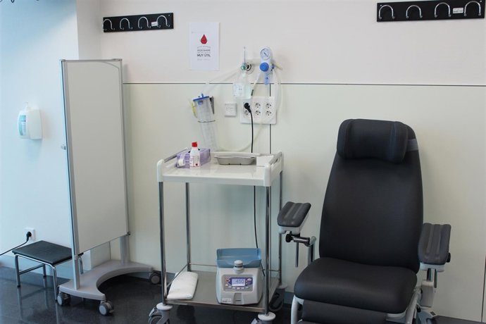 Sillón de donante de sangre, donantes de sangre, centros de donación de sangre