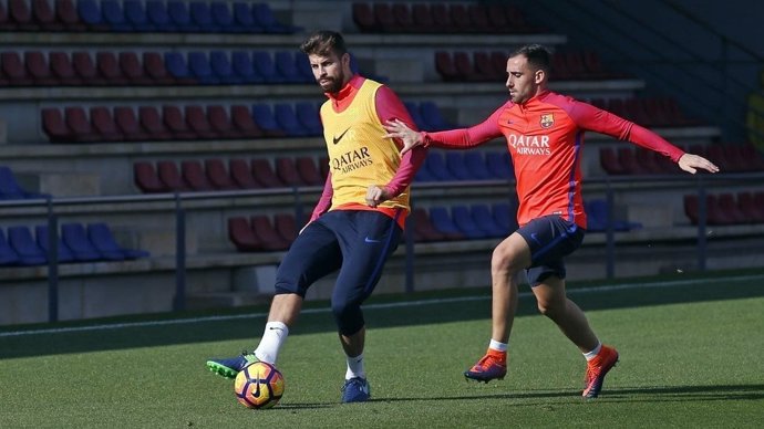 Gerard Piqué Paco Alcácer Barcelona