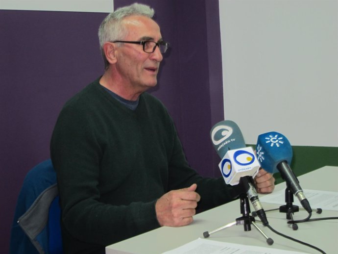 Diego Cañamero durante la rueda de prensa