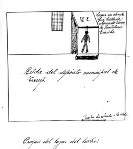 Documento de la autopsia a un cuerpo recuperado de una fosa de la Guerra Civil