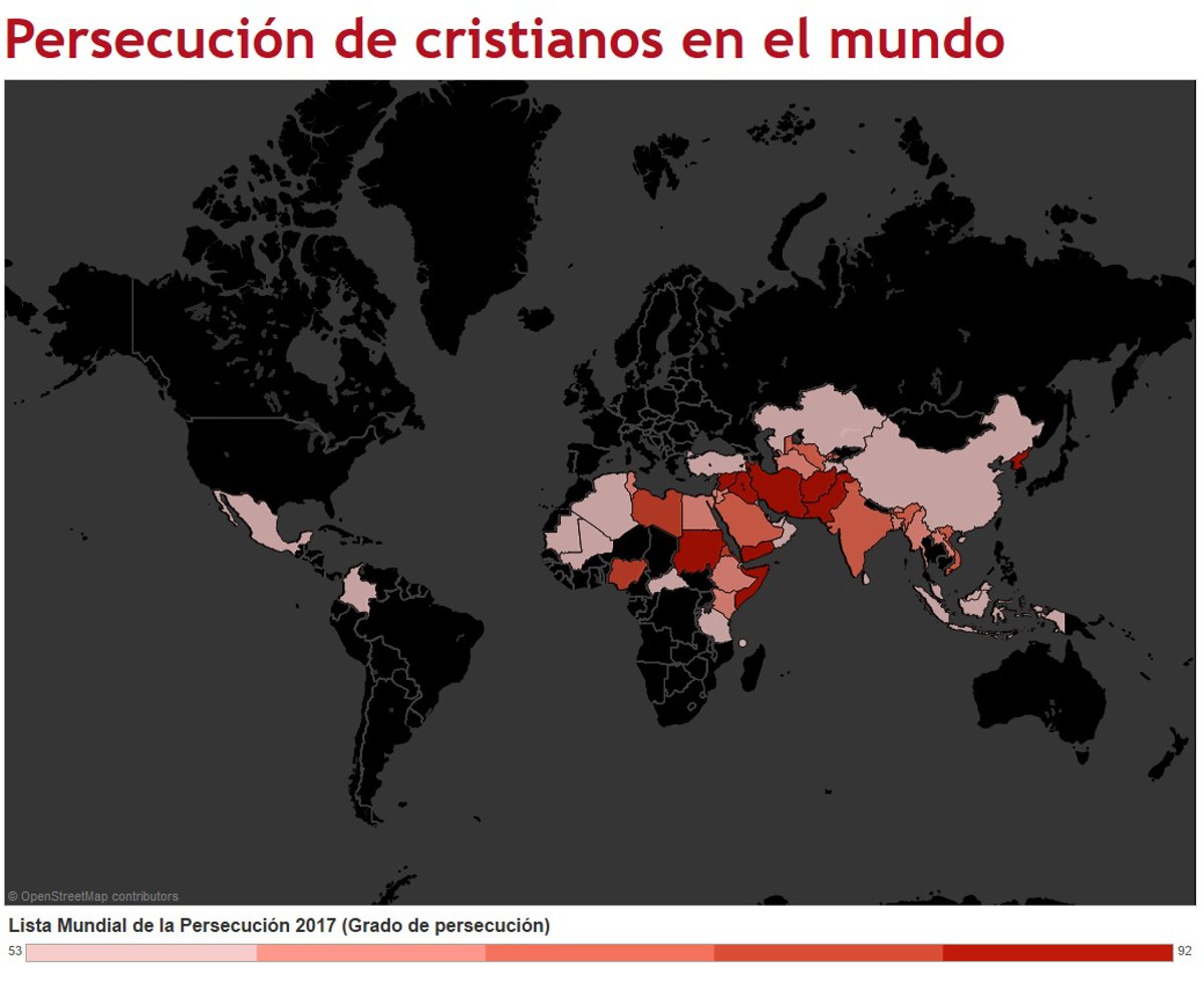 215 millones de cristianos en el mundo sufren persecución alta, muy ...