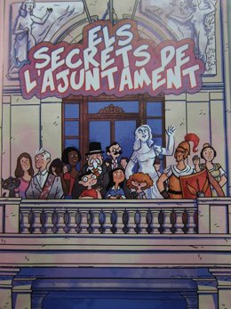 Imagen de la portada del comic de Camacuc sobre el Ayuntamiento de Valencia 