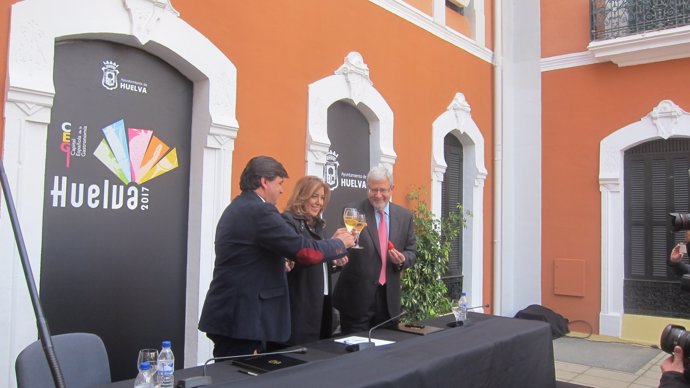 La presidenta de la Junta de Andalucía, Susana Díaz, en Huelva.