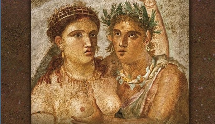 Fragmento del cartel anunciador de la exposición "El sexe en època romana" 
