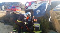 Fallece un camionero en un accidente en la N-211, en Mequinenza (Zaragoza)