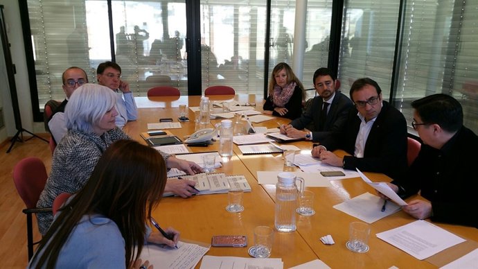 Reunión del consejo general del Consorio Urbanístico en Badalona