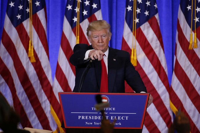 Donald Trump en rueda de prensa