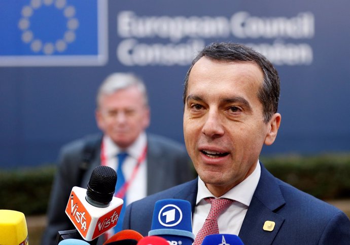 El canciller de Austria, Christian Kern