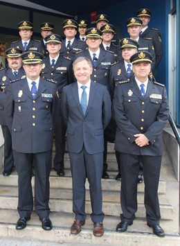 Moragues visita la Jefatura Superior de Policía