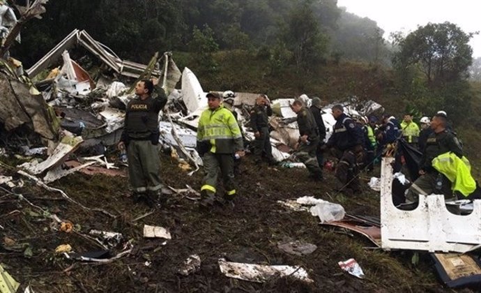 Accidente d'avión en Colombia. 