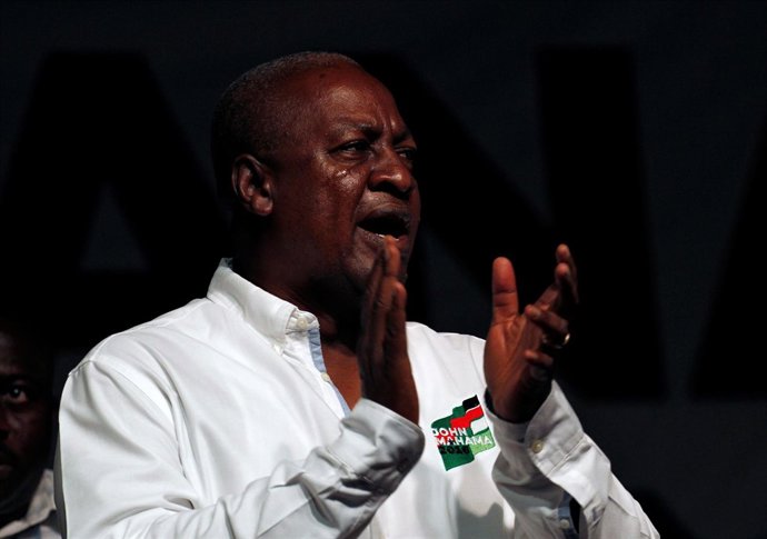 El presidente de Ghana, John Mahama