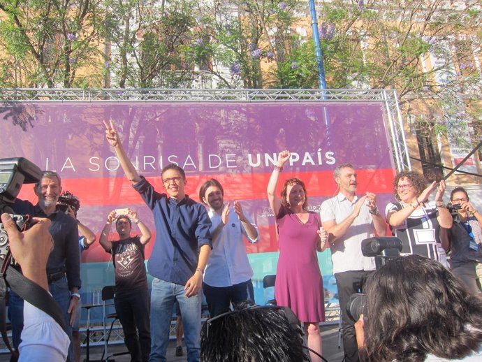 Errejón en Murcia, acto Podemos, con motivo elecciones 26 de junio