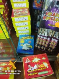 Intervenidos 433 productos pirotécnicos ilegales en Burgos