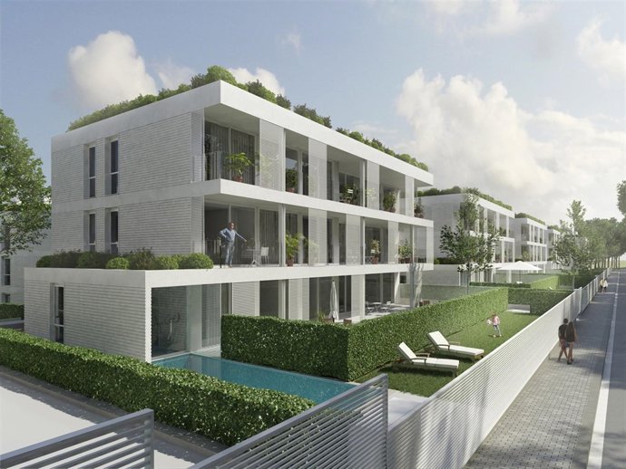 Reproducción del Residencial Can Trabal de Sant Cugat del Vallès 