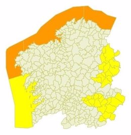 Aviso Meteorológico Temporal Nivel Naranja Galicia