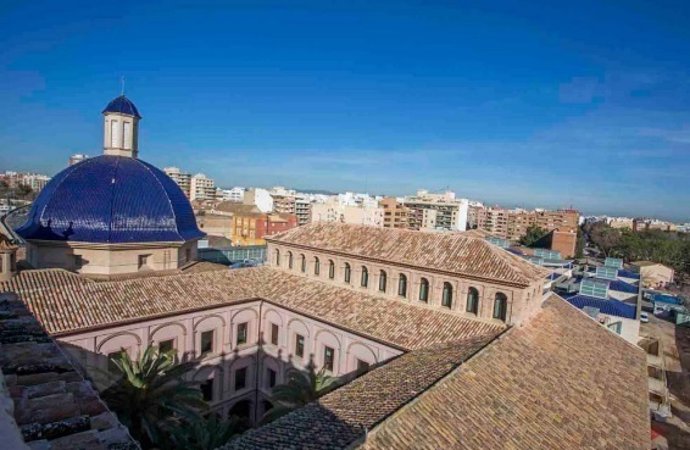 Vista aérea del Museo de Bellas Artes de Valencia 