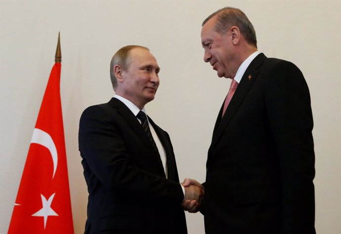 Vladimir Putin y Recep Tayyip Erdogan