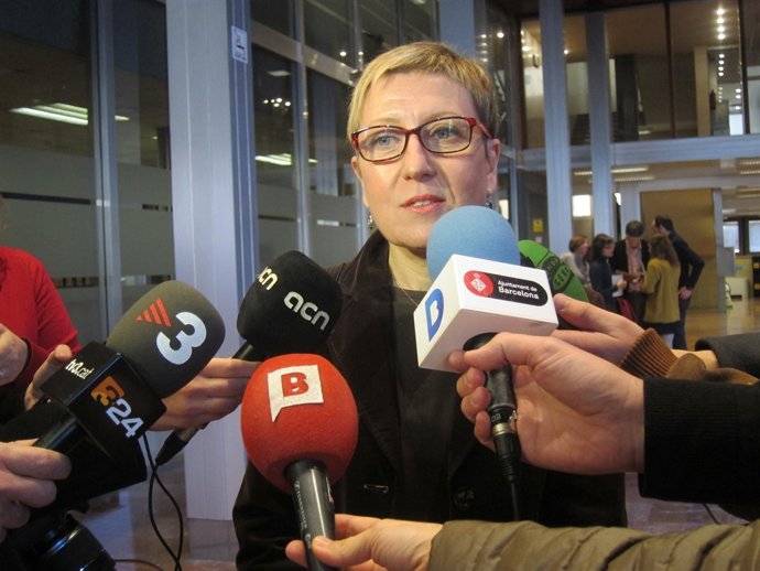 La portavoz del PSC en el Ayuntamiento de Barcelona, Carmen Andrés