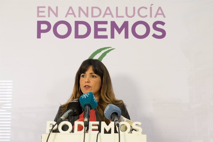 La coordinadora general de Podemos Andalucía, Teresa Rodríguez