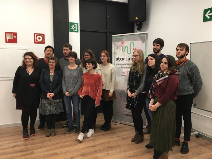 Creadores de los tres proyectos del UPF Starting Lab 2016
